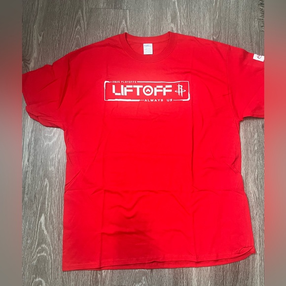 Houston Rockets 2025 Playoffs LIFTOFF XL Tshirt NBA - Picture 1 of 5